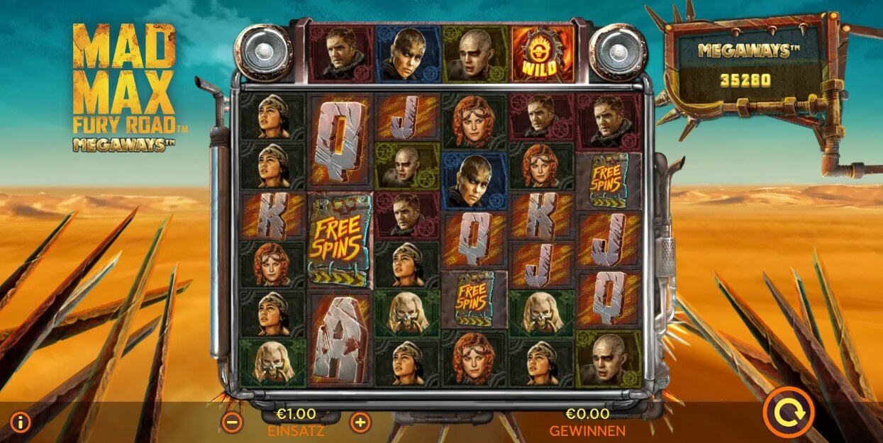 Mad Max Fury Road Megaways Slot